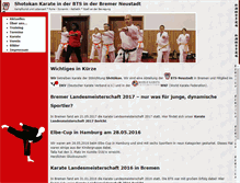 Tablet Screenshot of btsneustadt-karate.de